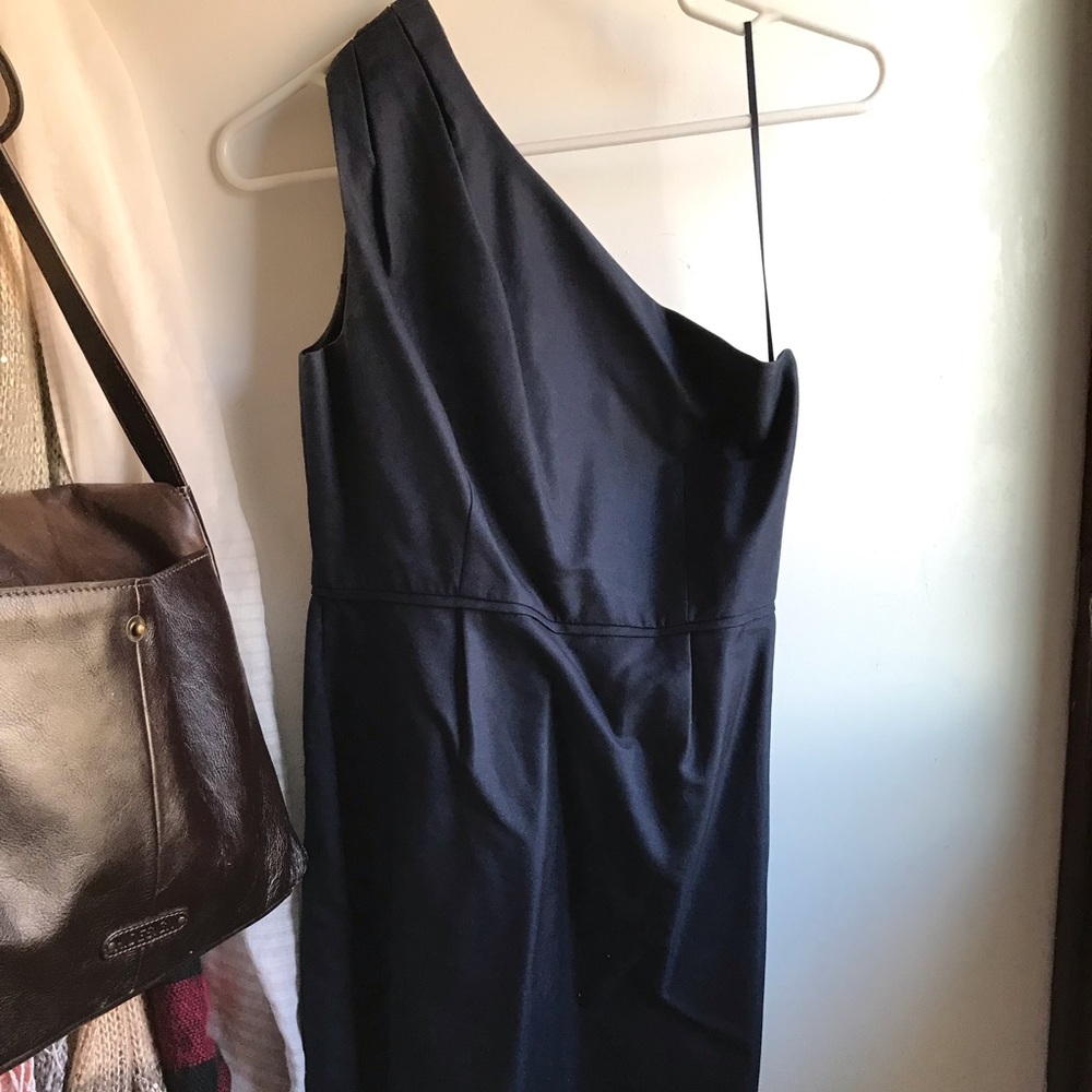 J. Crew One-shoulder dress.